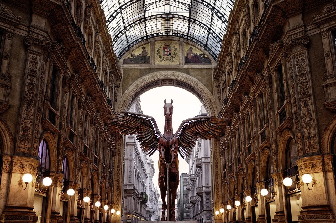 Vue panoramique du centre de Milan avec ses bâtiments historiques et architecture urbaine typique de la première visite en Italie