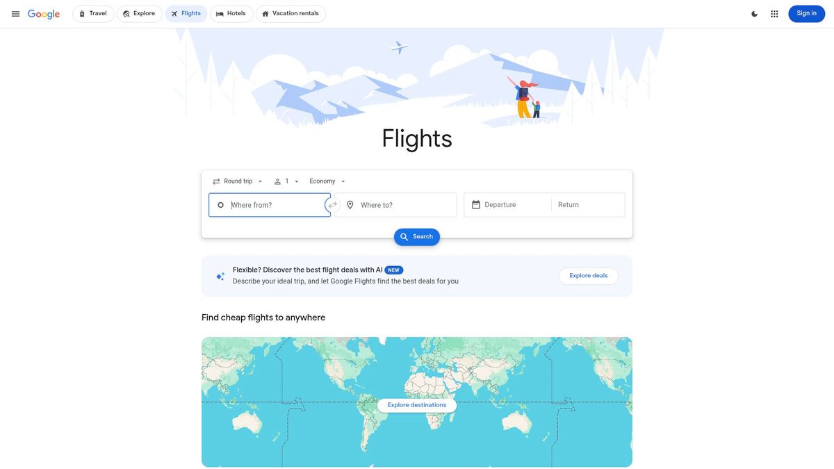Screenshot of www.google.com