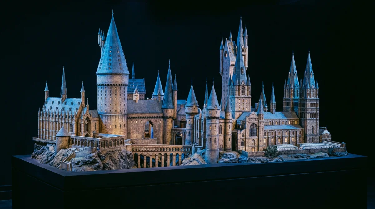 La maquette géante utilisée pour les plans larges du château, Visiter les studios Harry Potter