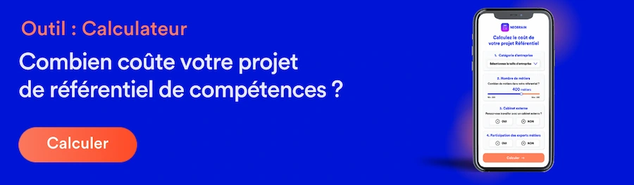 Le calculateur pour connaitre le budget de création de votre référentiel de compétences