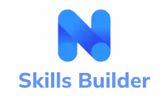 Logo with a blue letter N and the text Skills Builder below it.