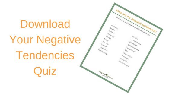 downloadable quiz for negative tendencies