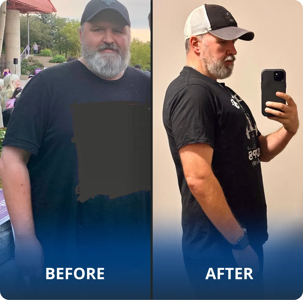 GFIT client Mike — before and after transformation