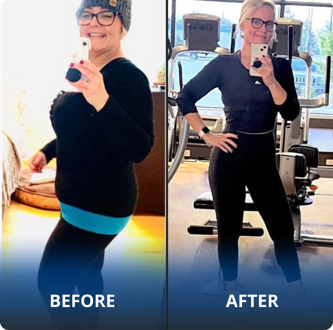 GFIT client Mel — 52 lb transformation