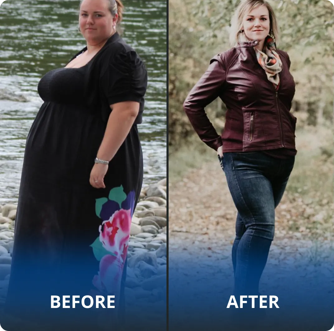 GFIT client Samantha — before and after transformation