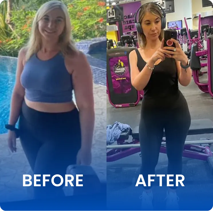 GFIT Wellness Winnipeg client Ally — before and after transformation