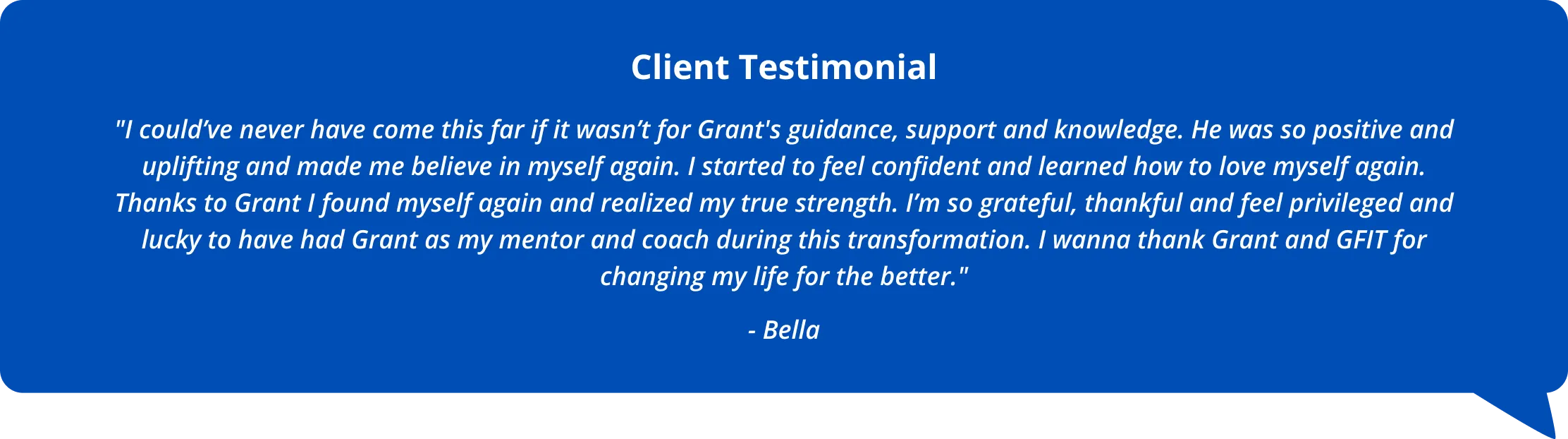Client Testimonial