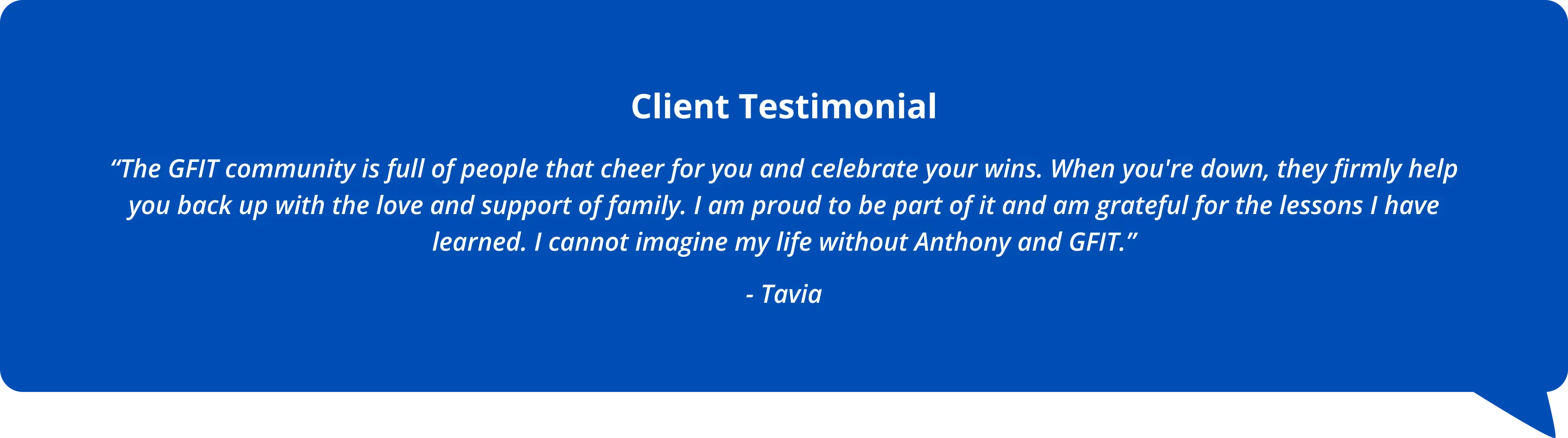 Client Testimonial