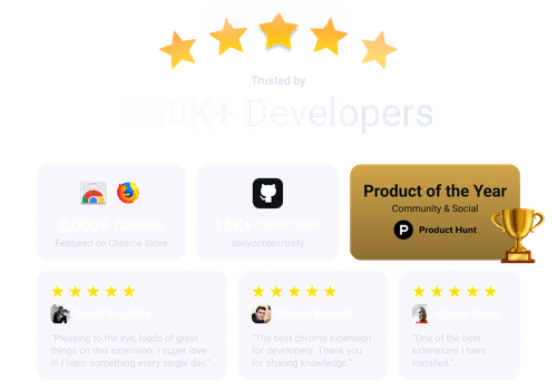 daily.dev - social proof