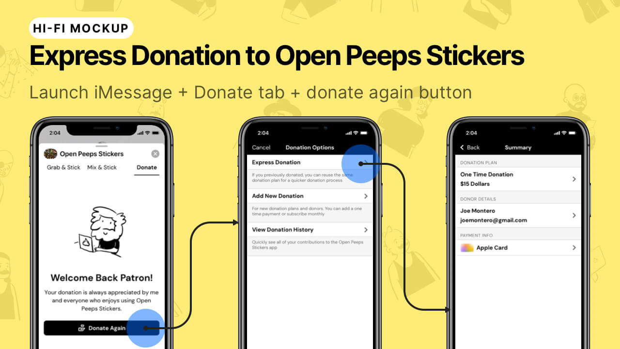 Open Peeps Stickers - Thumbnail Image #12 - Launch iMessage + Donate Again Via Express Donation