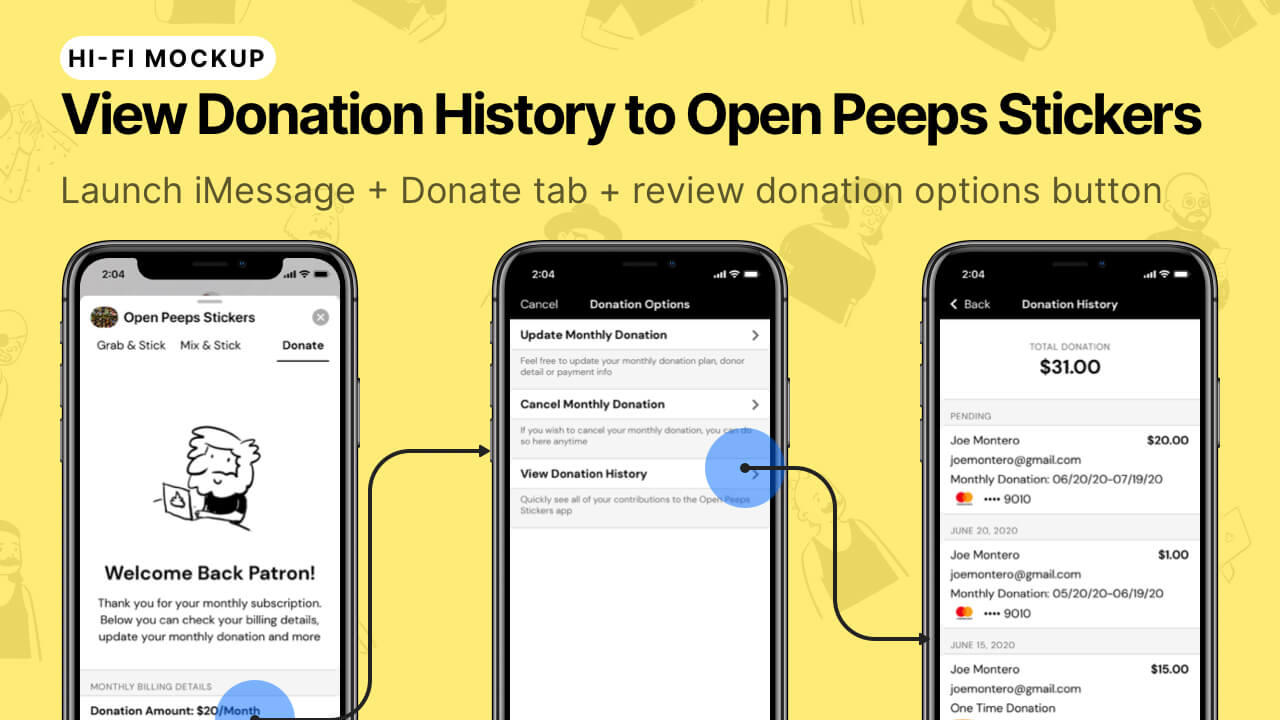 Open Peeps Stickers - Thumbnail Image #15 - Launch iMessage + View Donation History