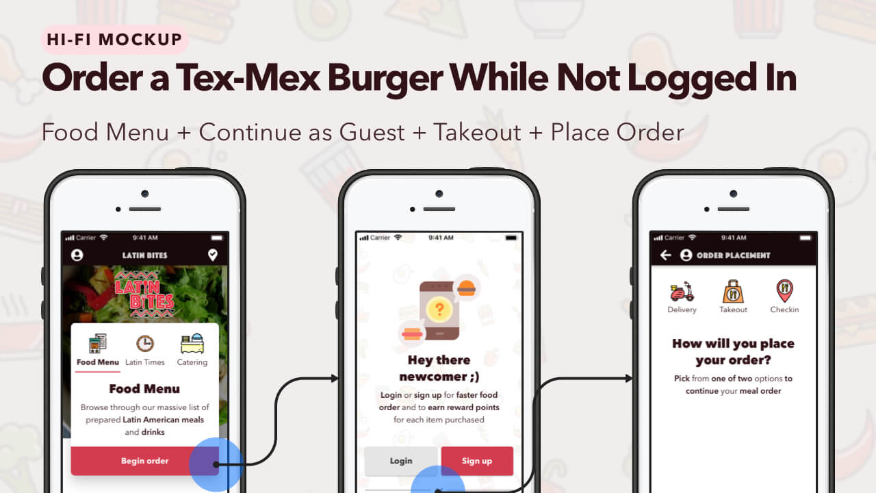 Latin Bites - Thumbnail Image #3 - Food Menu Order Flow-Continue as guest-Takeout