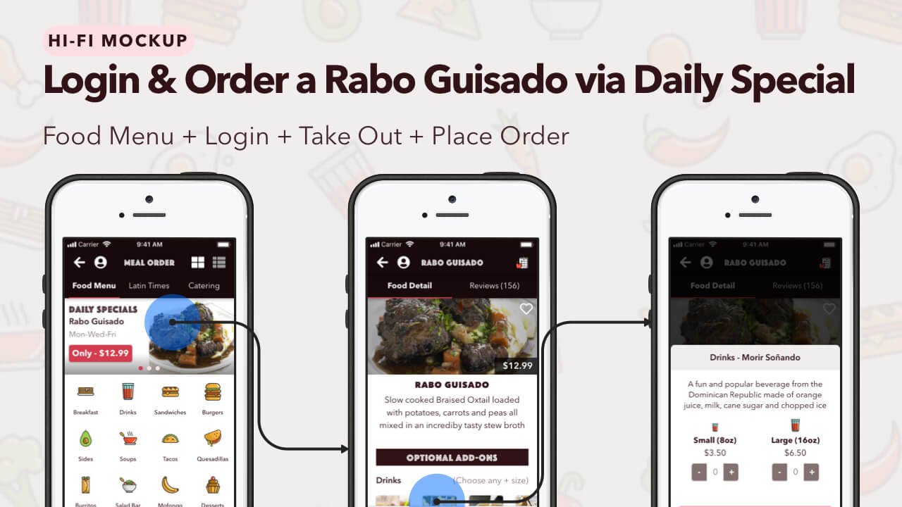 Latin Bites - Thumbnail Image #6 - Food Menu Order Flow-Login-Takeout