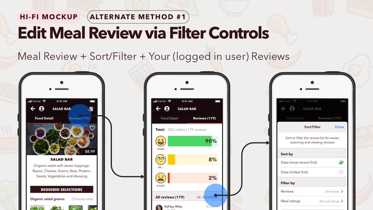 Latin Bites - Thumbnail Image #21 - Edit Meal Review Flow via Filter Controls