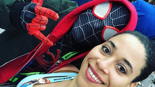 A selfie of me and my fiance in the New York City Comic Con (NYCC) of 2019