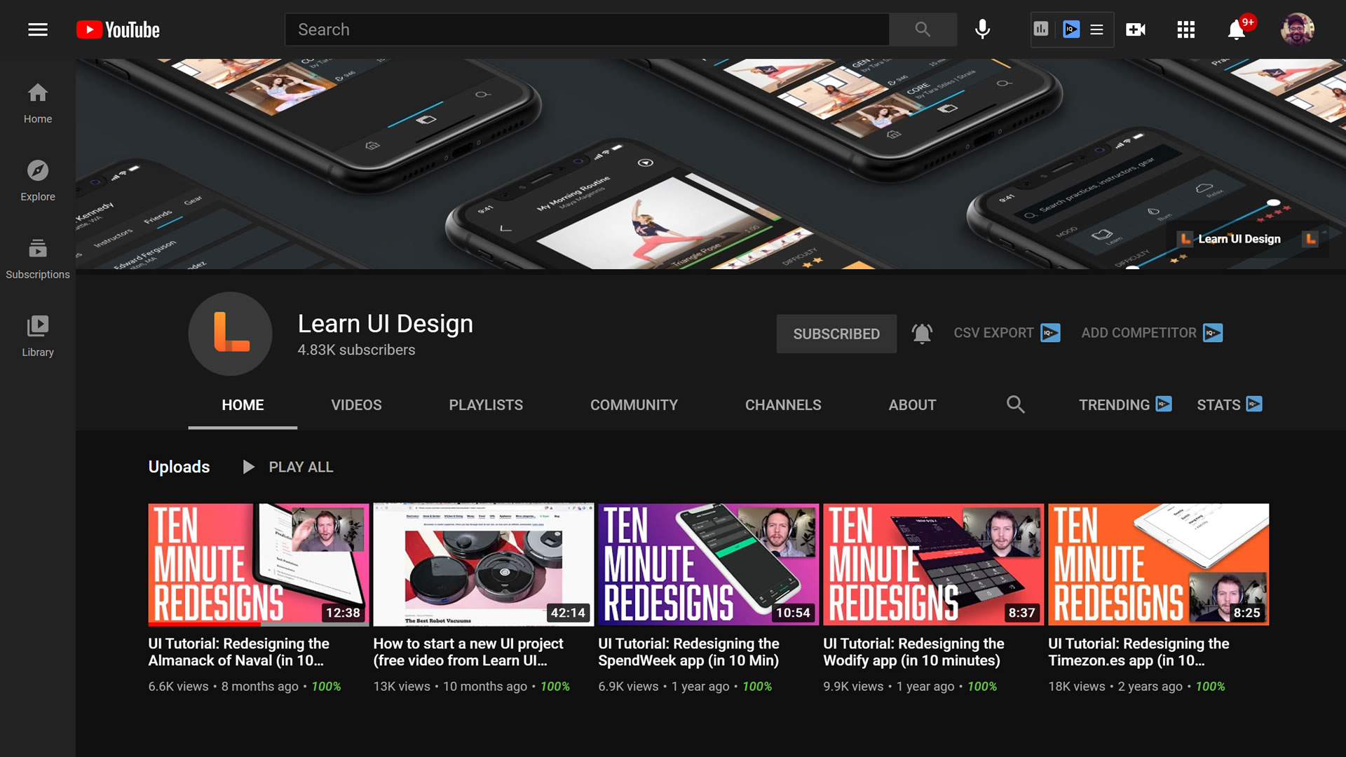 Erik Kennedy's YT channel where he provides practical design advice to make your UI design look better