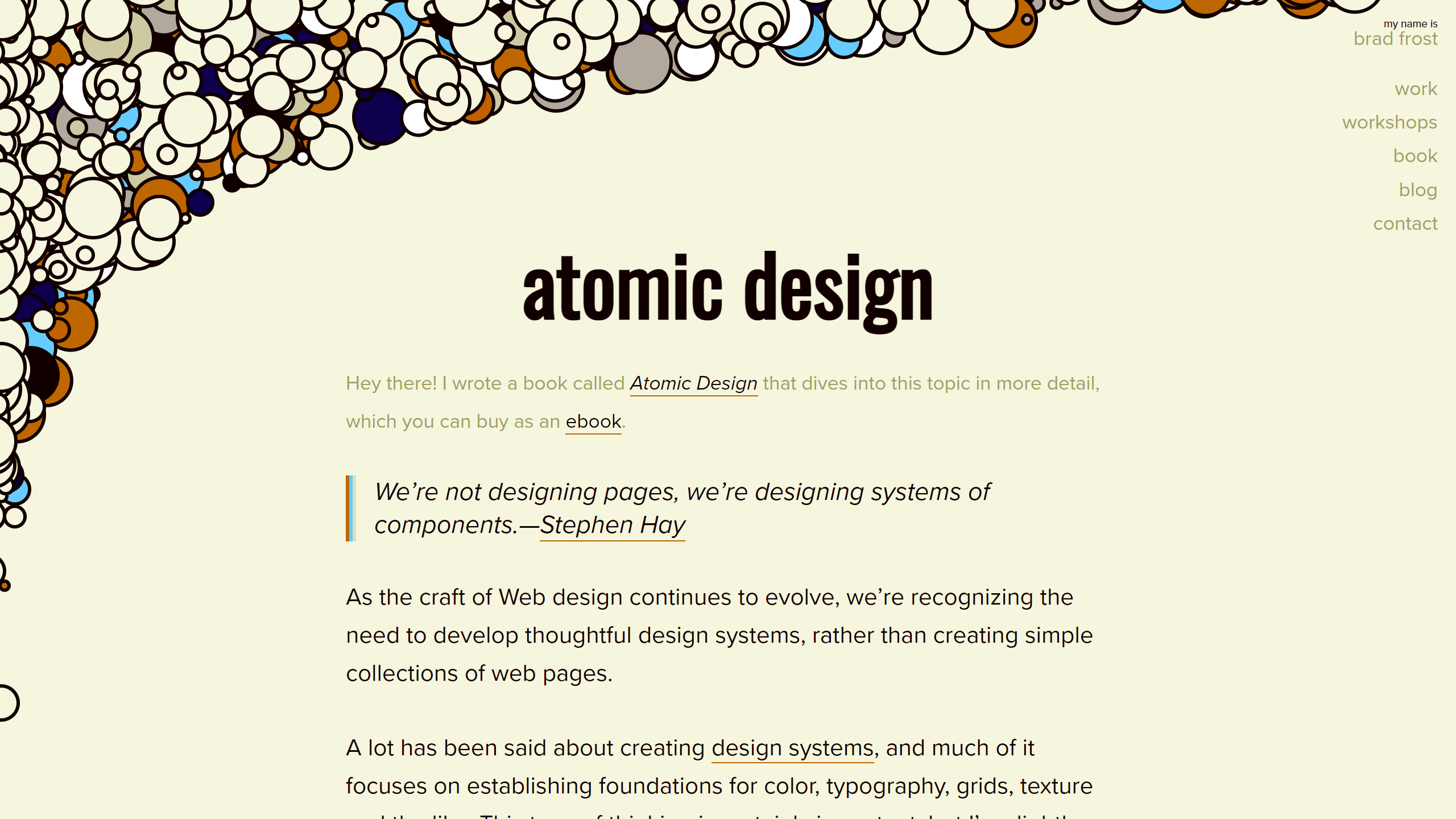 An incredible and detailed breakdown about the Atomic Design methodology