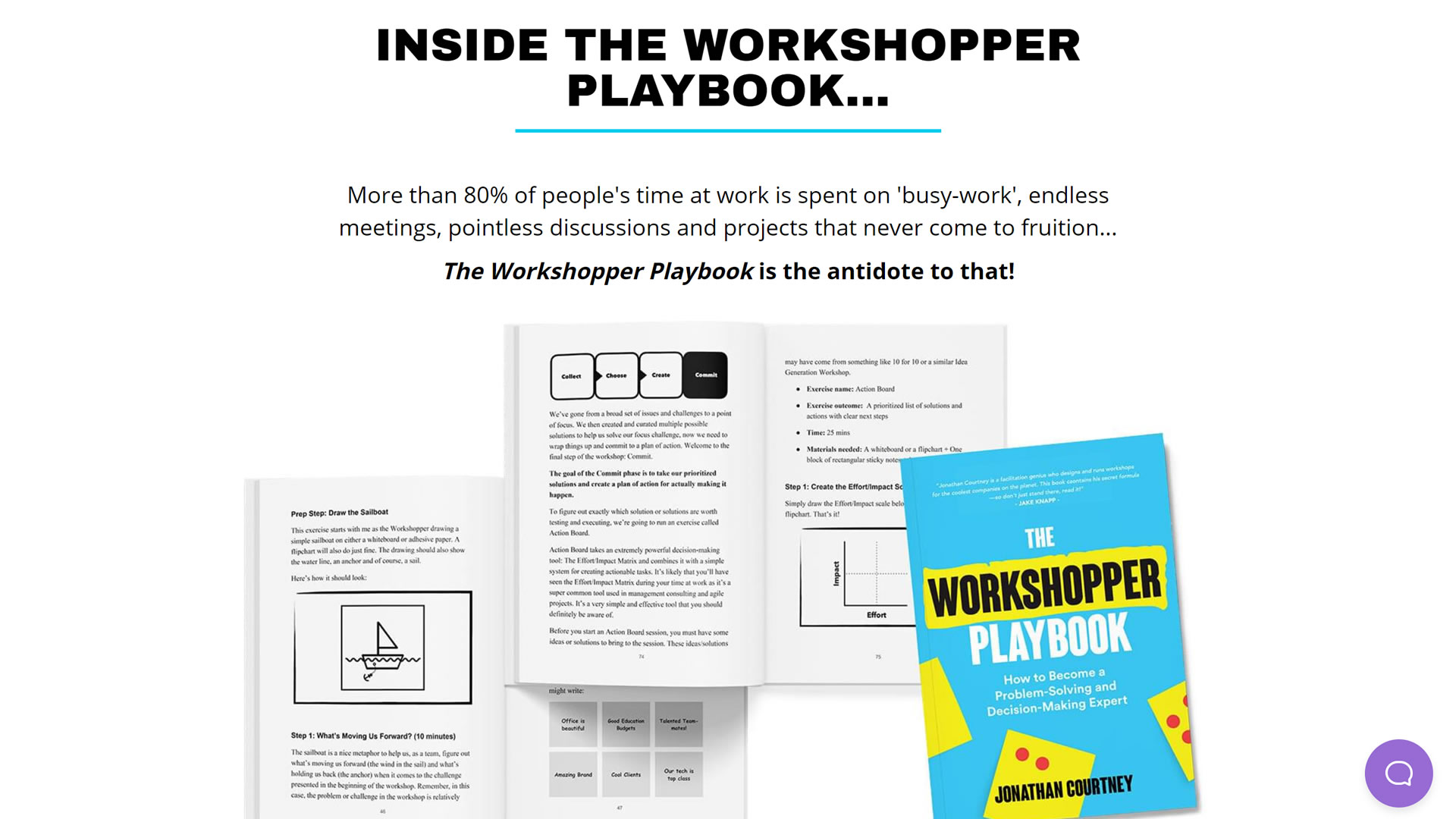 A book that teaches you how to get started with running Workshops with any team to effectively solve problems