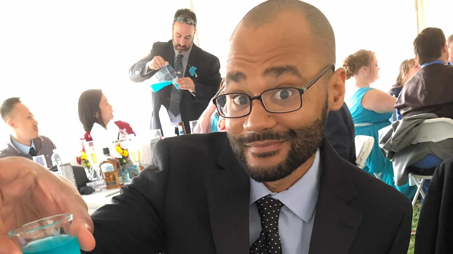 Attending a friends wedding from college and getting hammered