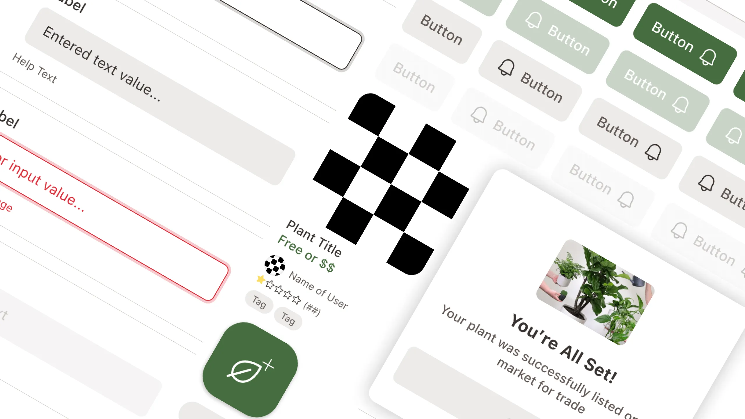 Screenshot of the Florecer UI components library
