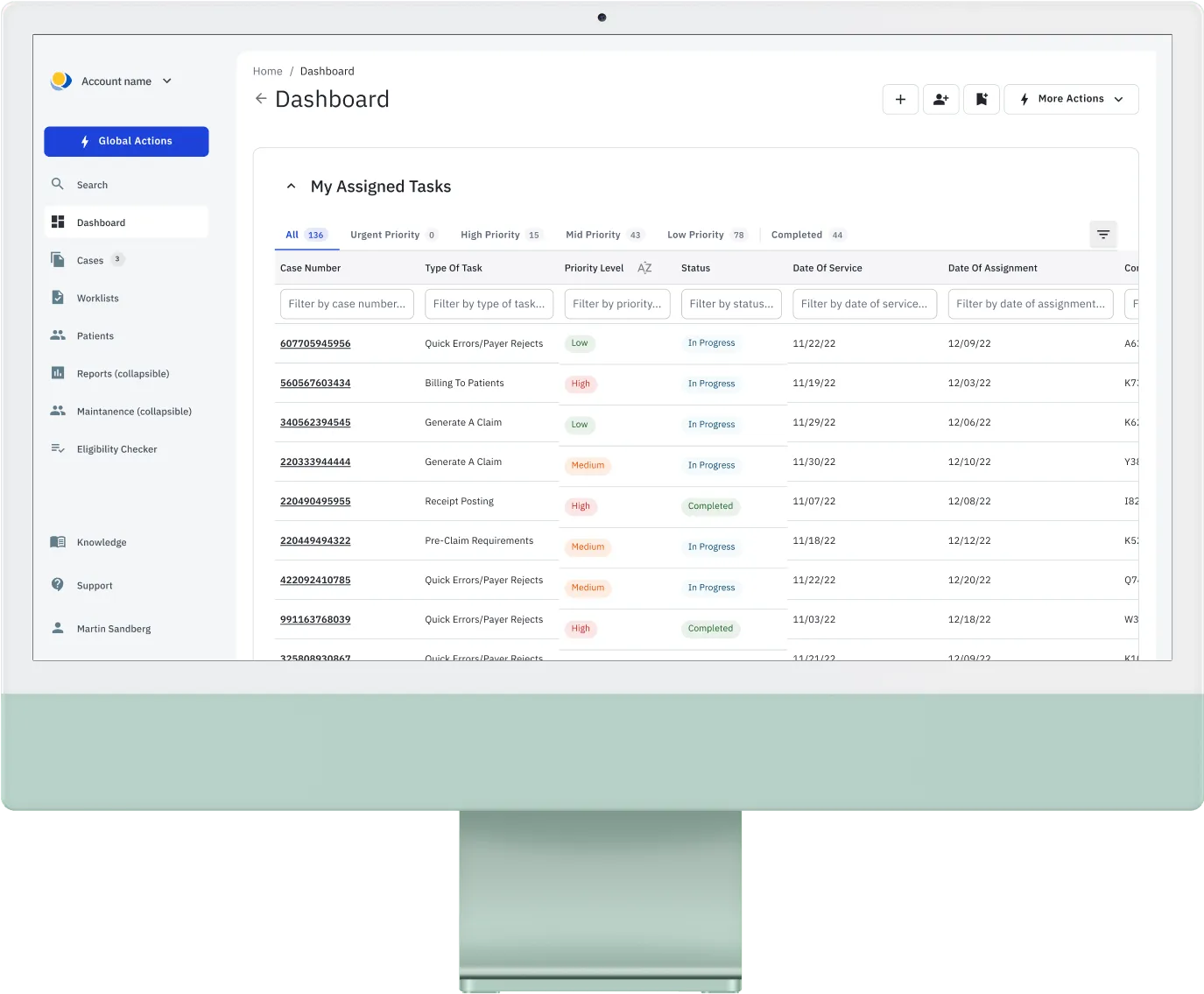 Screenshot of the Quadax desktop software, a complex payment remittance and medical billing platform