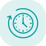 green clock icon