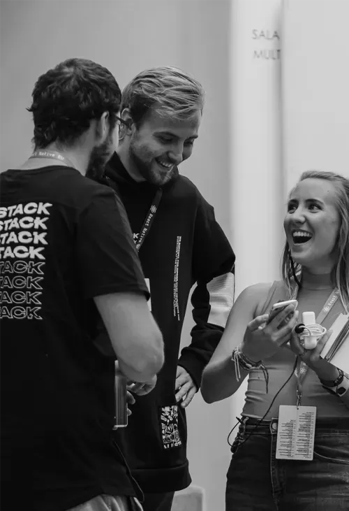 people at React native EU CONFERENCE