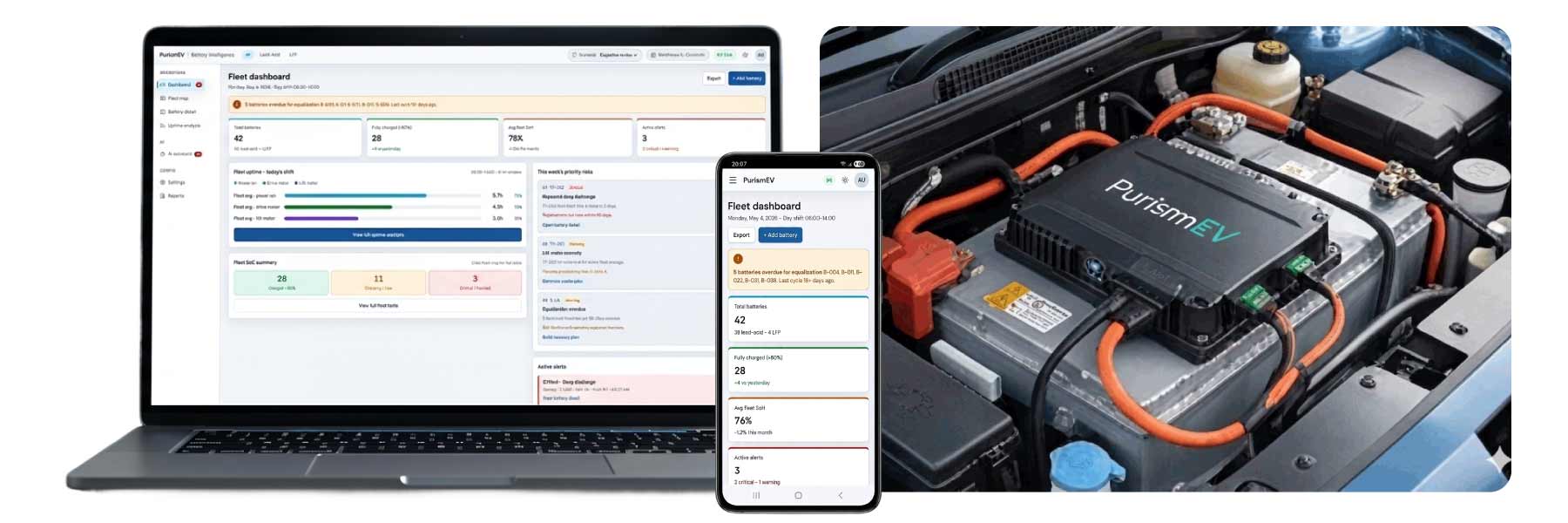 PurismEV Battery Monitoring Software Interface & AIoT Module 