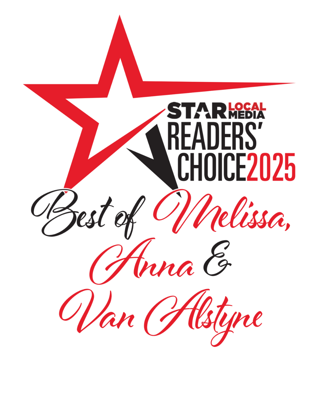 Winner of the Star Local Media Reader's Choice Award 2024 and 2025 for Best Bakery in Melissa, Anna and Van Alstyne, Texas