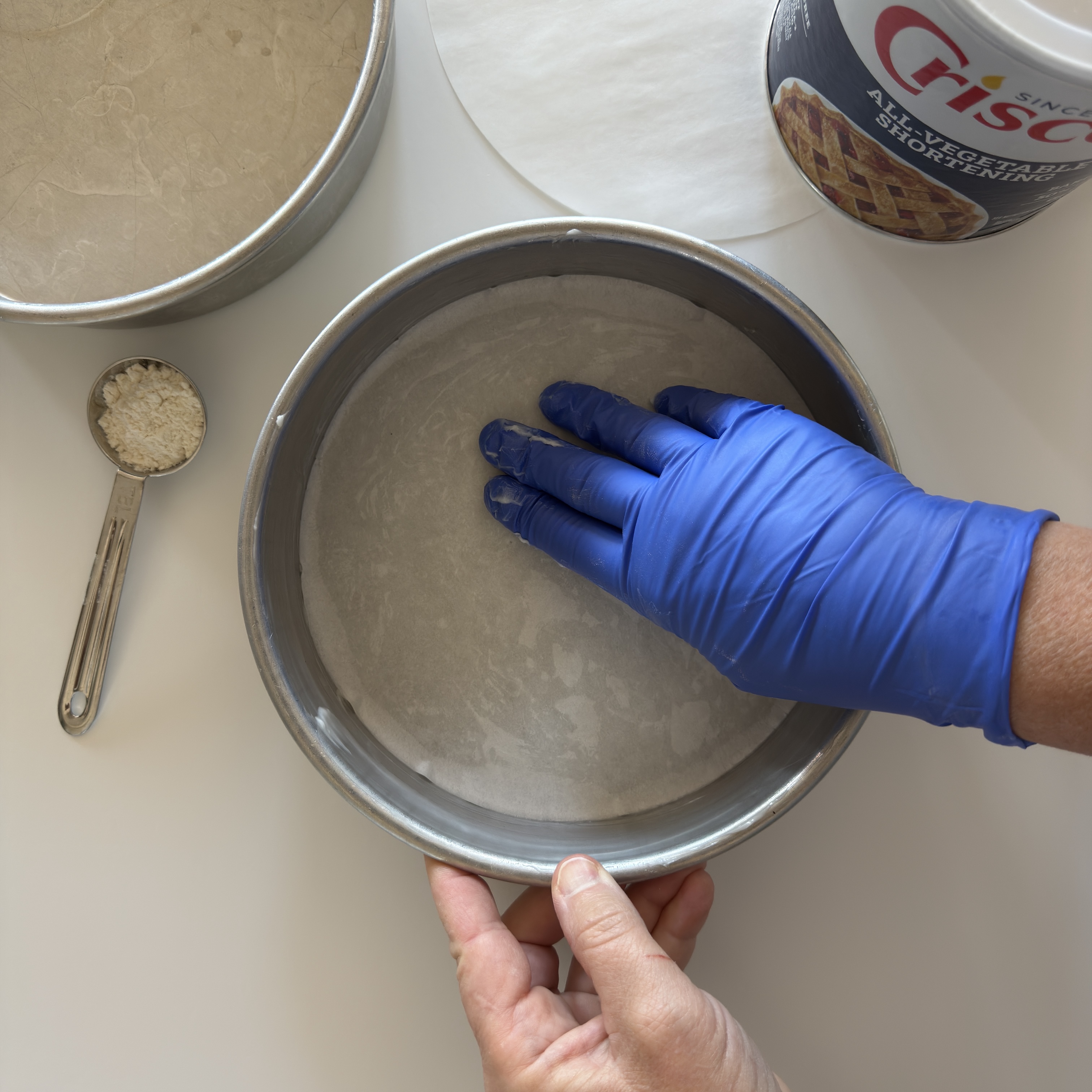 Parchment circle make lining your cake pans super easy and quick.