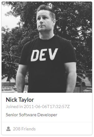 Nick Taylor's Github card