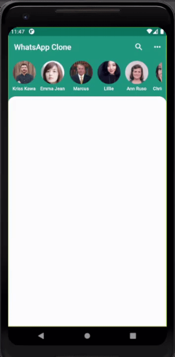 WhatsApp clone demo