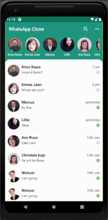 WhatsApp clone final demo