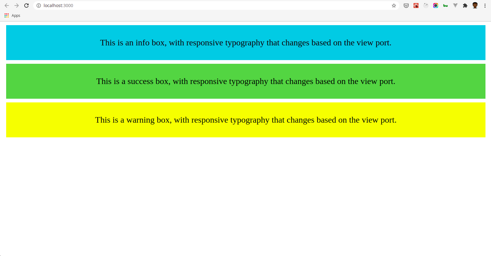 responsive typography styles in action