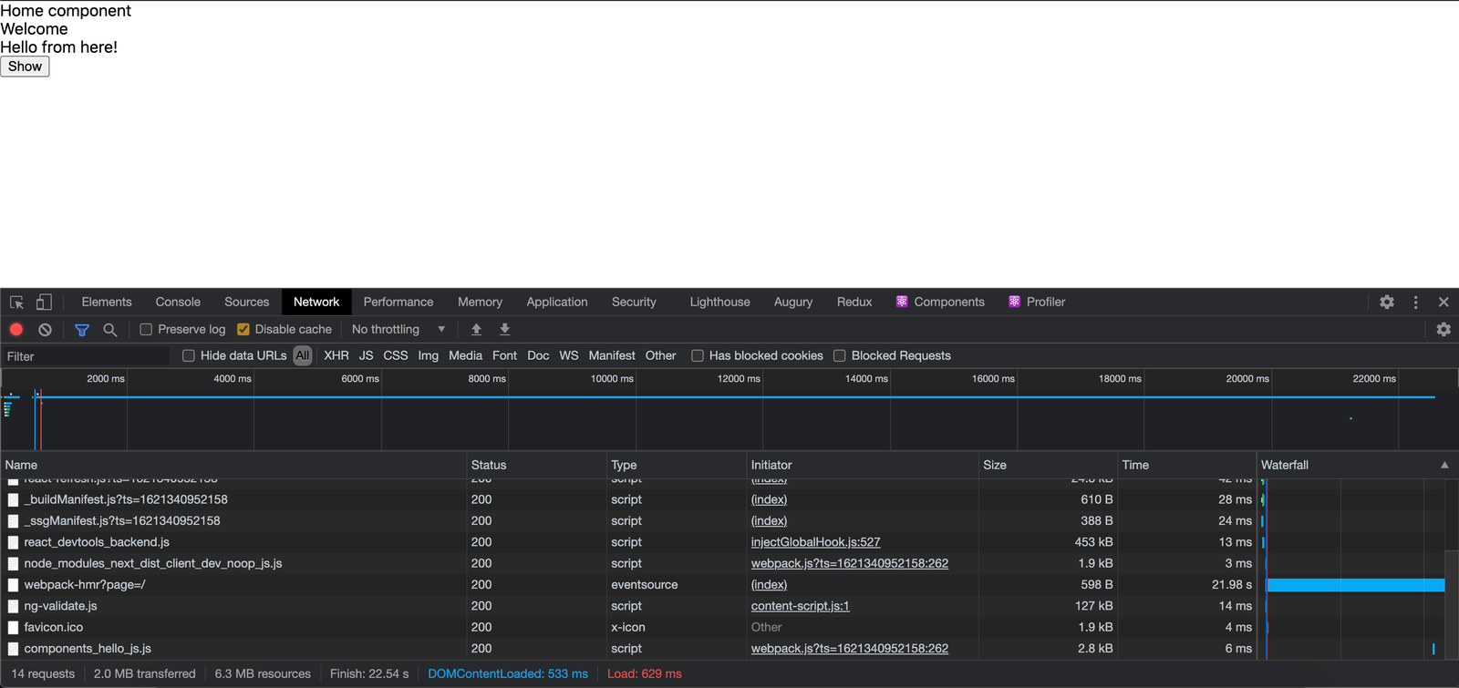 HelloComponent loaded.