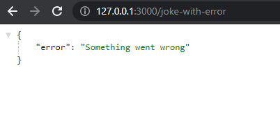 Joke with error endpoint