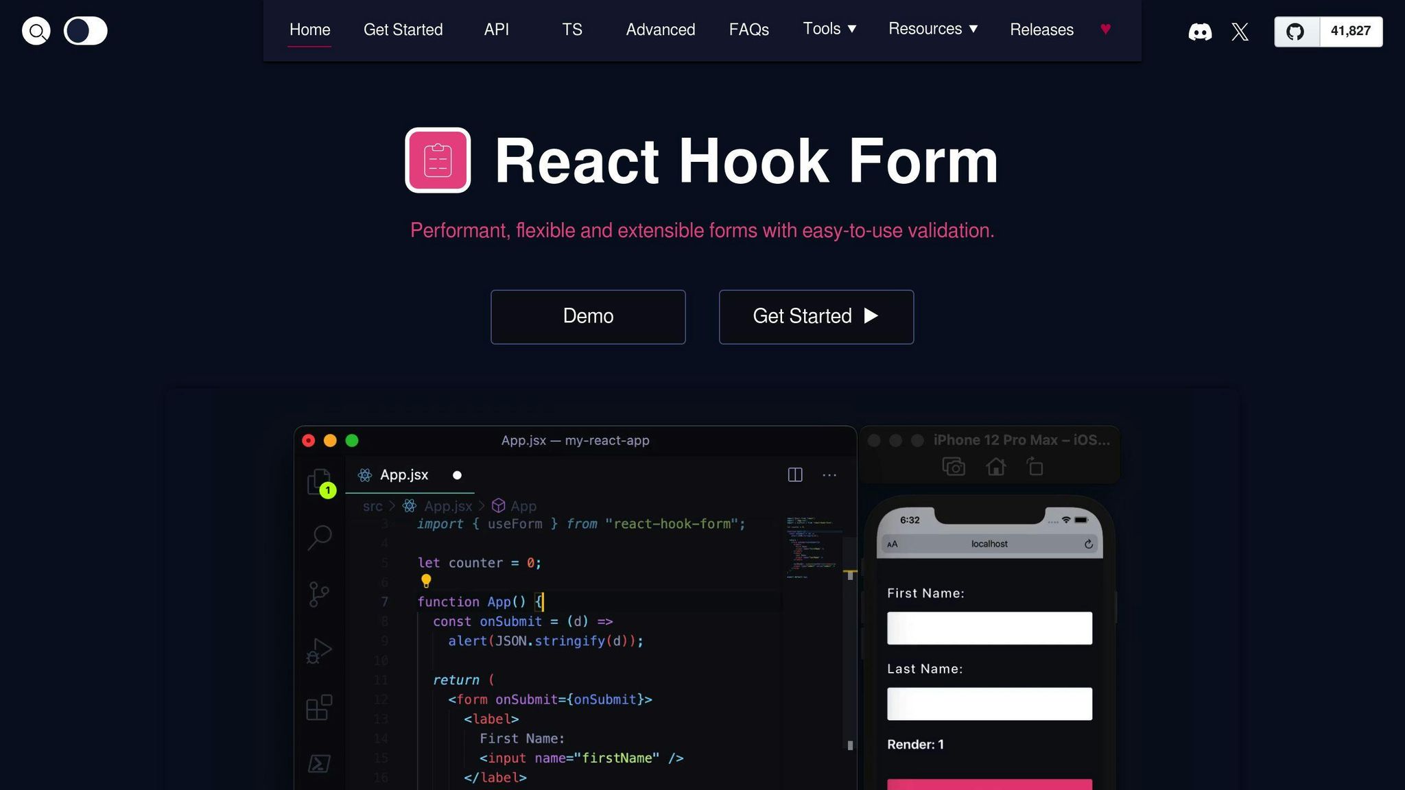 React hook form
