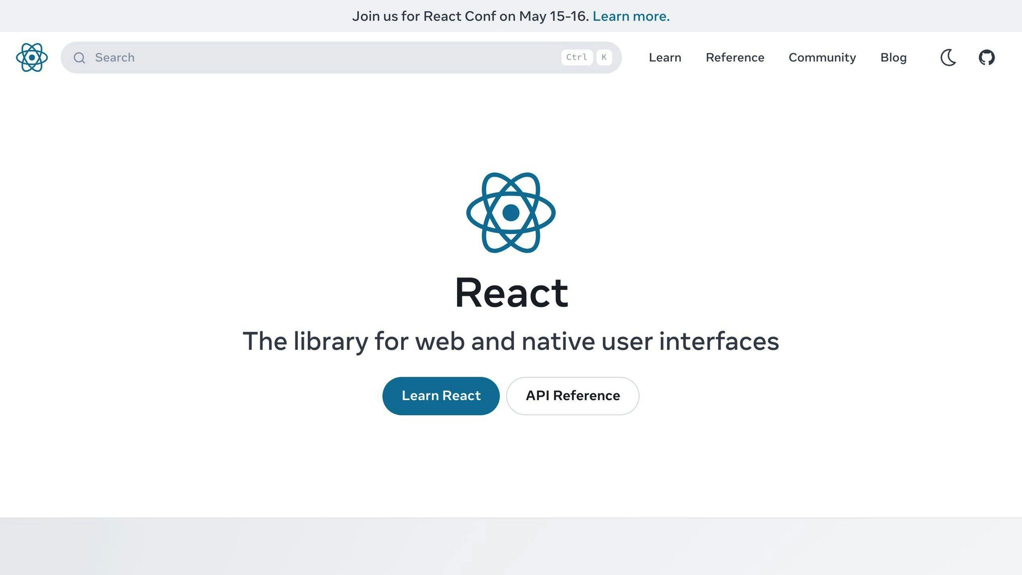 React