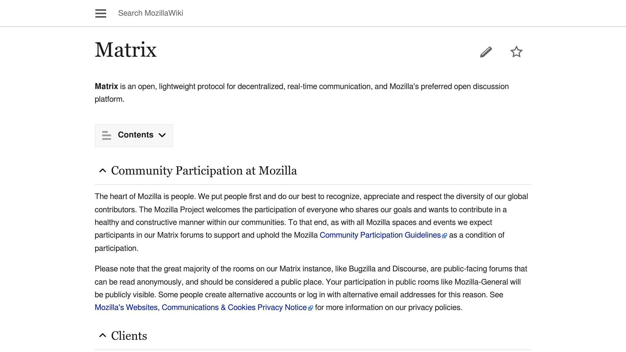 Matrix Chat Channels by Topic