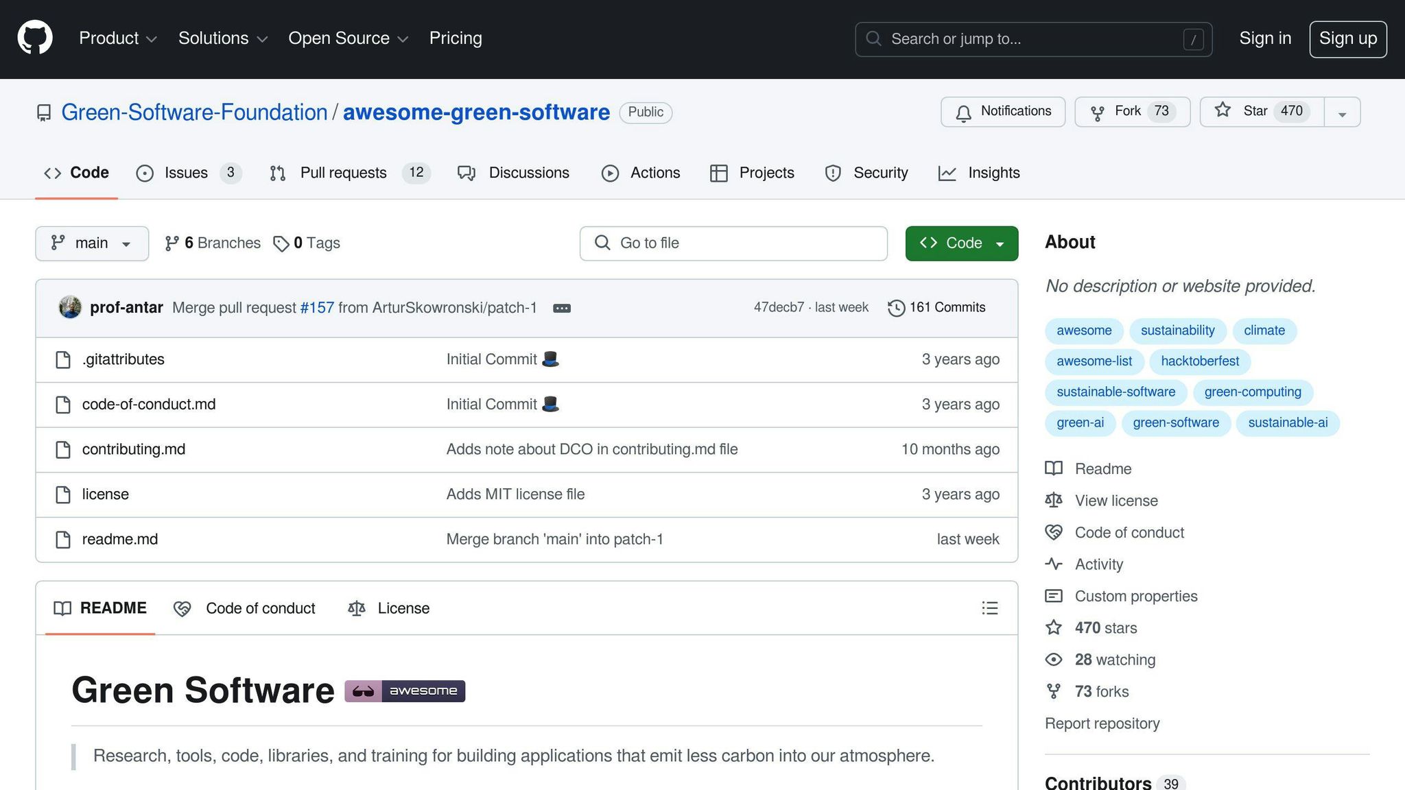 awesome-green-software