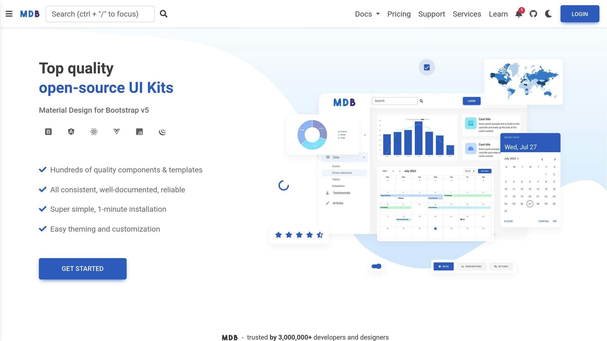 Material Design For Bootstrap