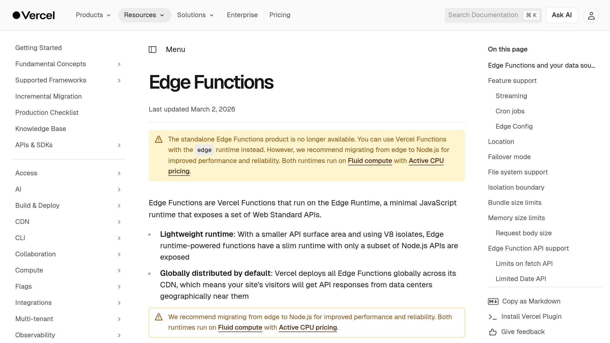 Vercel Edge Functions