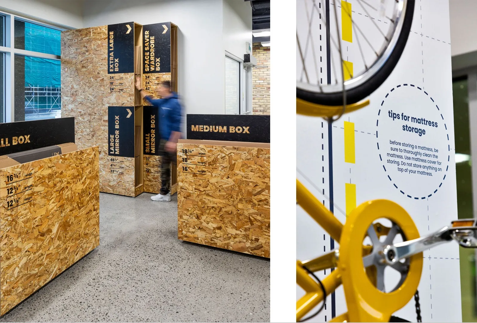 XYZ Storage Retail Area Details