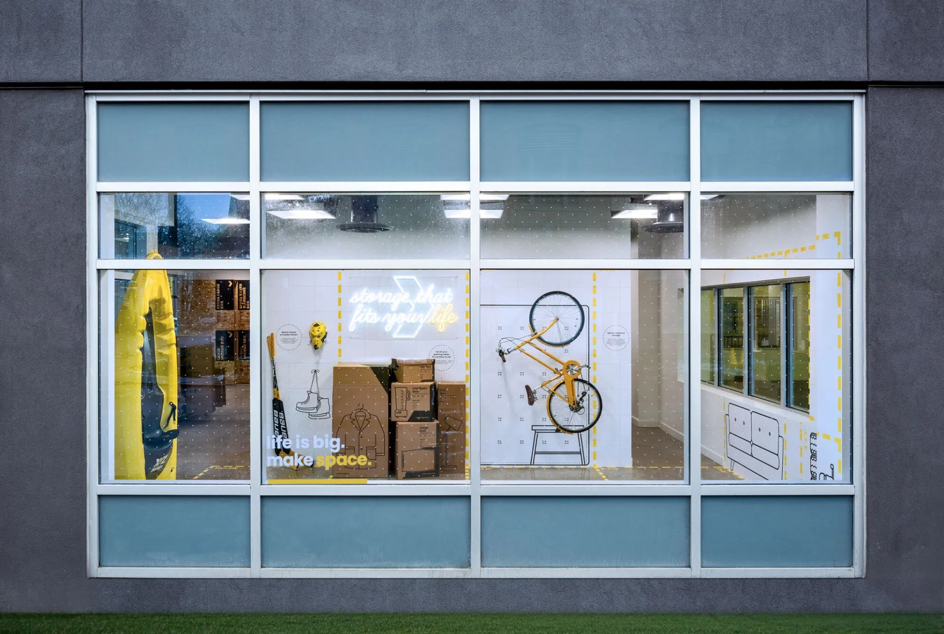 XYZ Storage Demo Area View from Outside