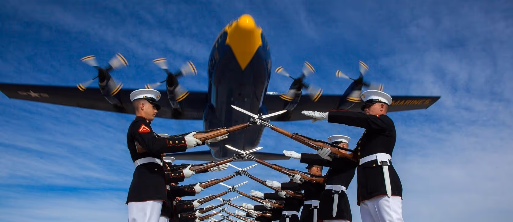 aircraft flying over drill unit
