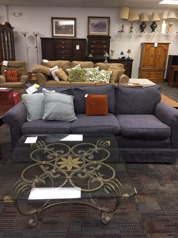 Furniture sales area of a City Mission Thrift Store