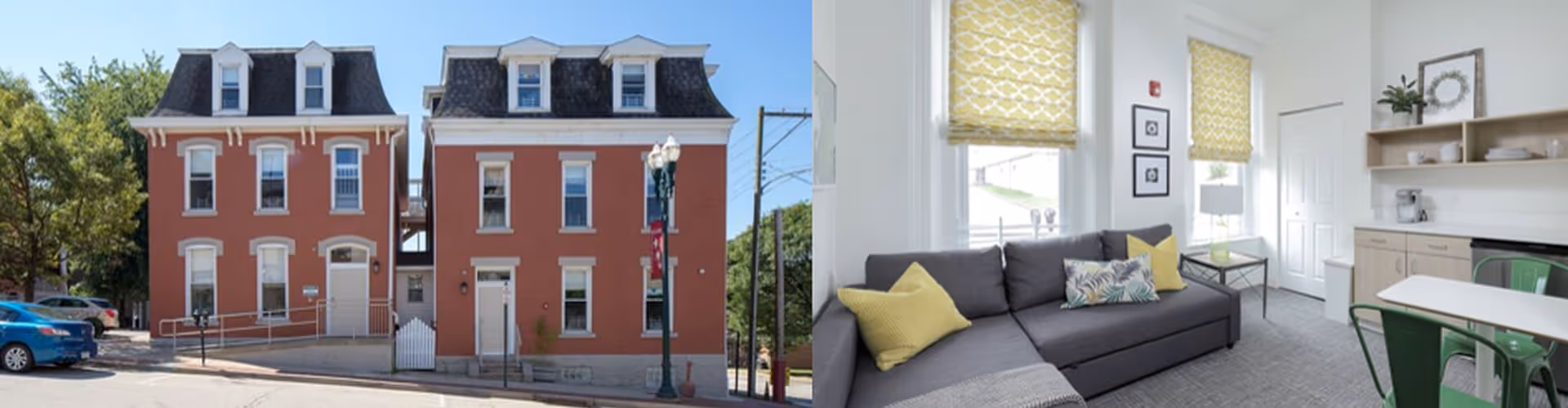 interior, exterior of women with childrens house