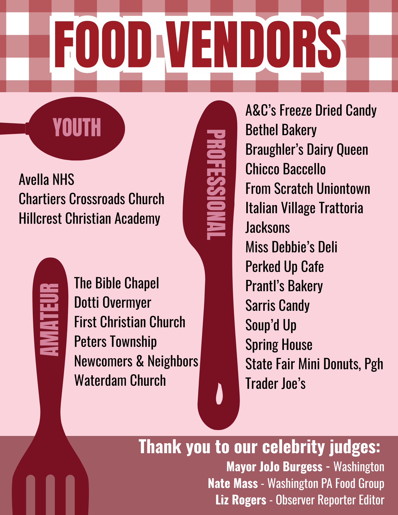 2025 Dessert Vendors