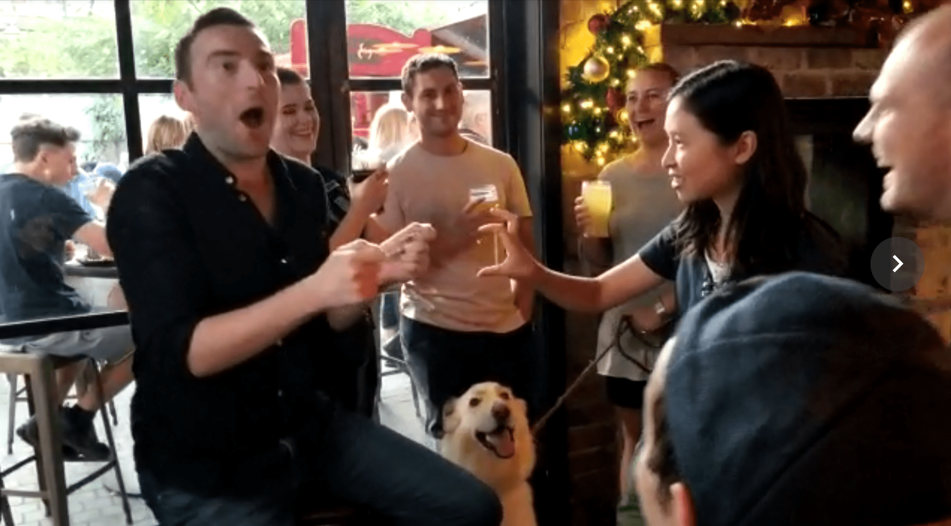 Image of a guy shocked at my magic