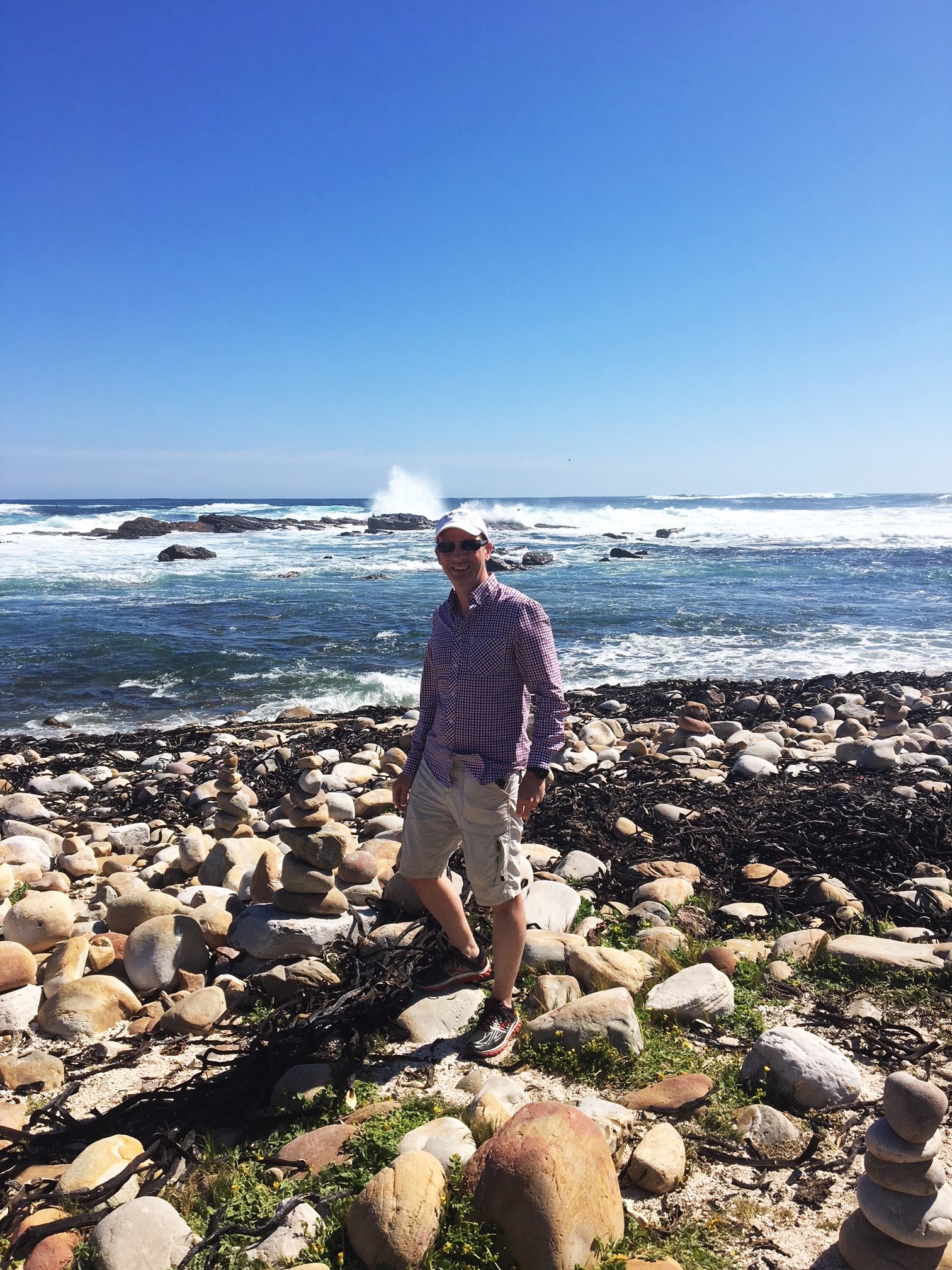 On the beach in Cape Town